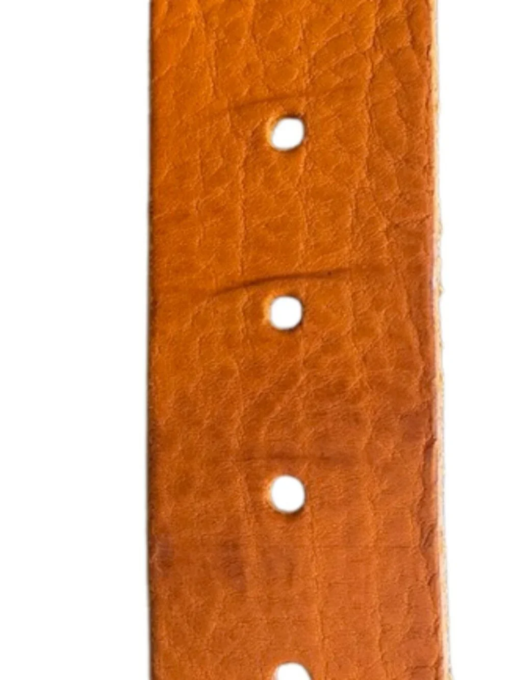Fabio Corti Studded Braided Studded Leather Belt Cognac Brown Wide Large